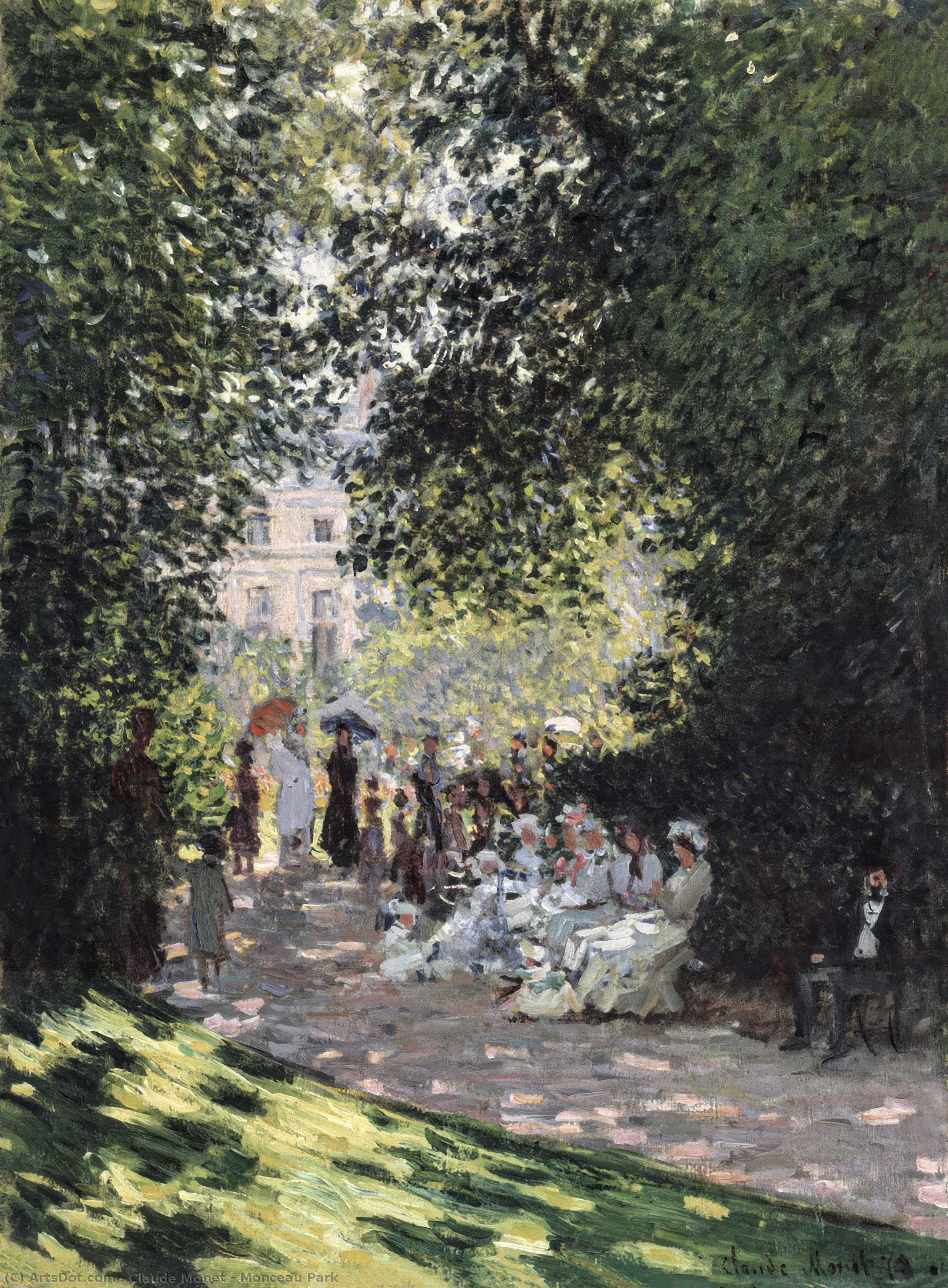 Wikioo.org – L'Enciclopedia delle Belle Arti - Pittura, Opere di Claude Monet - Parco Monceau