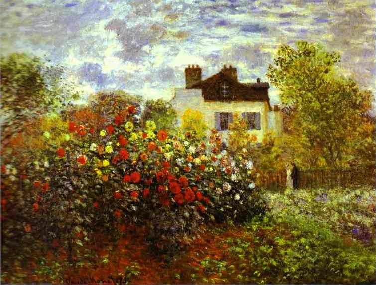 Wikioo.org - The Encyclopedia of Fine Arts - Painting, Artwork by Claude Monet - Monet's Garden at Argenteuil