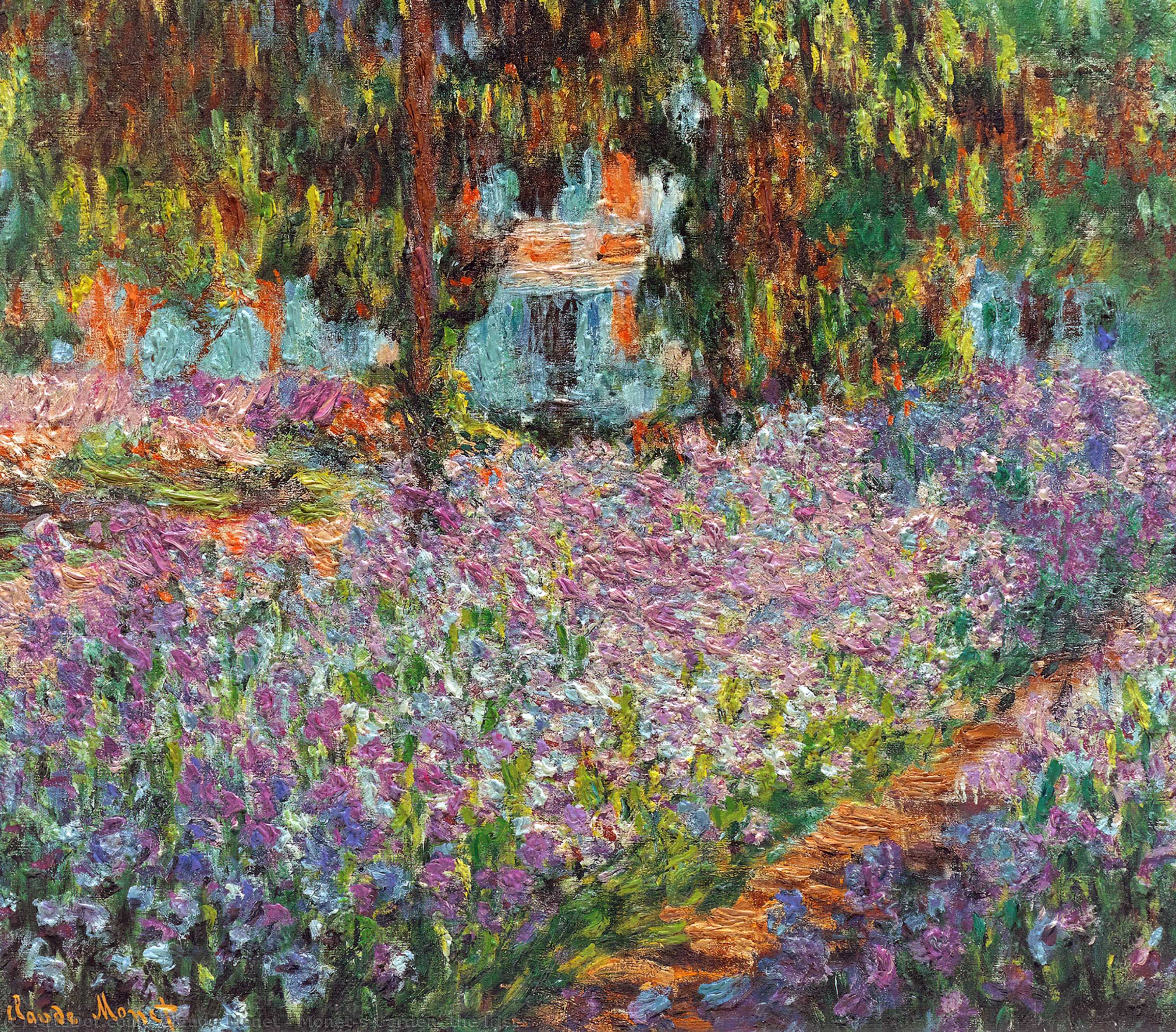 Wikioo.org – La Enciclopedia de las Bellas Artes - Pintura, Obras de arte de Claude Monet - El jardín de Monet el  diafragmas
