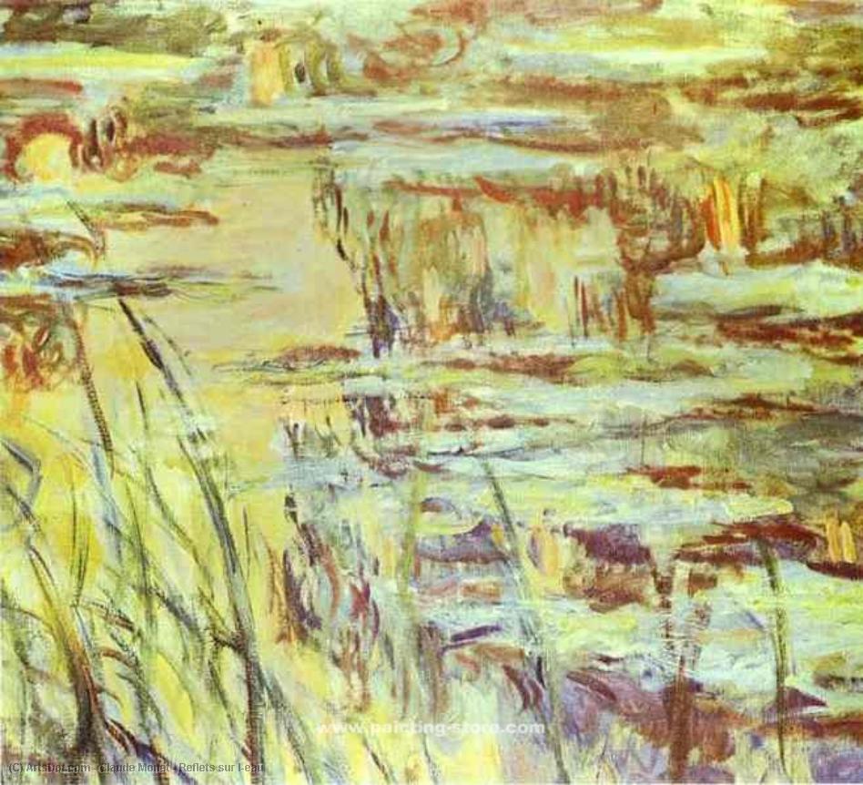WikiOO.org - Εγκυκλοπαίδεια Καλών Τεχνών - Ζωγραφική, έργα τέχνης Claude Monet - Reflets sur l'eau