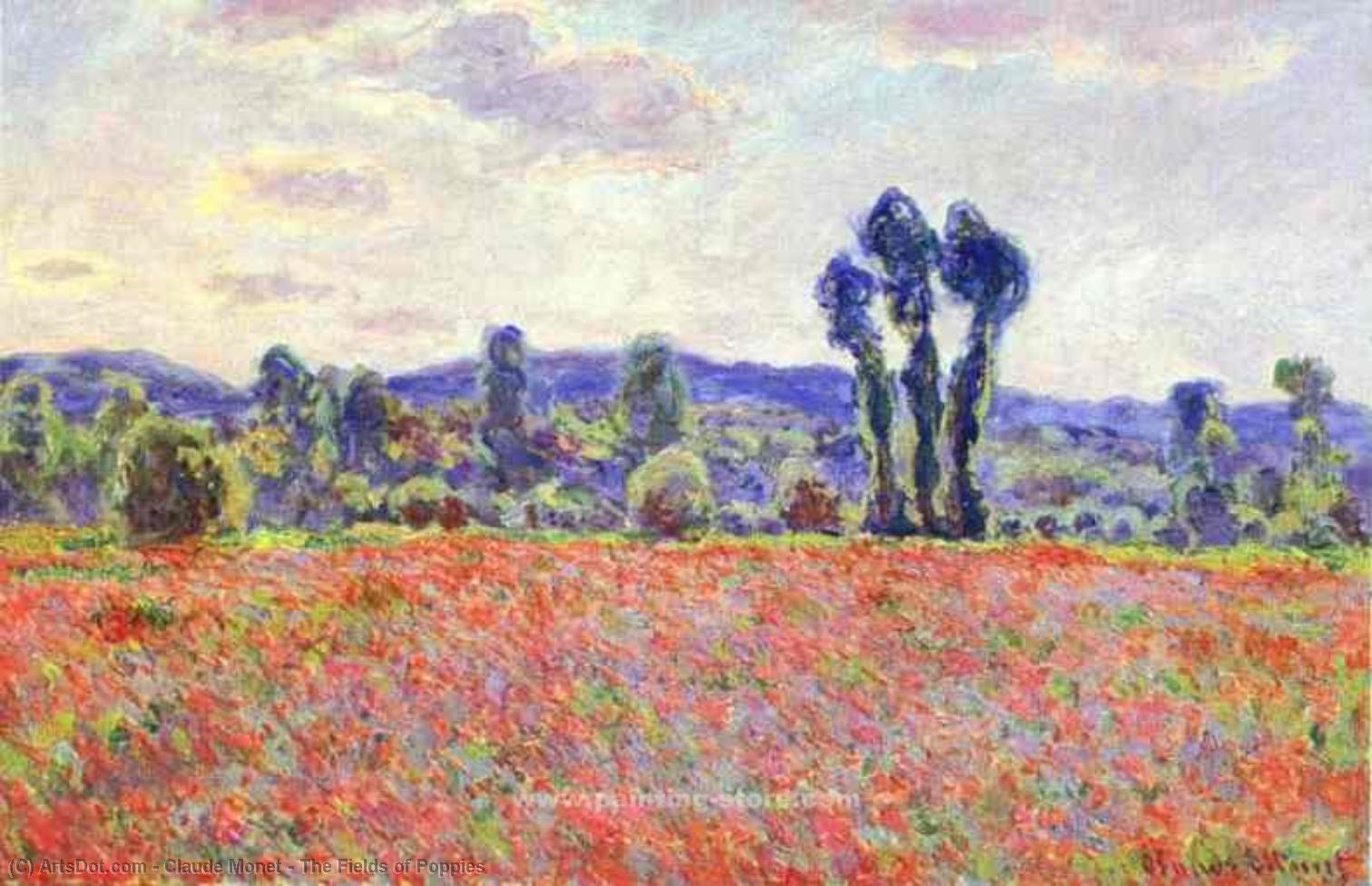 WikiOO.org - Güzel Sanatlar Ansiklopedisi - Resim, Resimler Claude Monet - The Fields of Poppies
