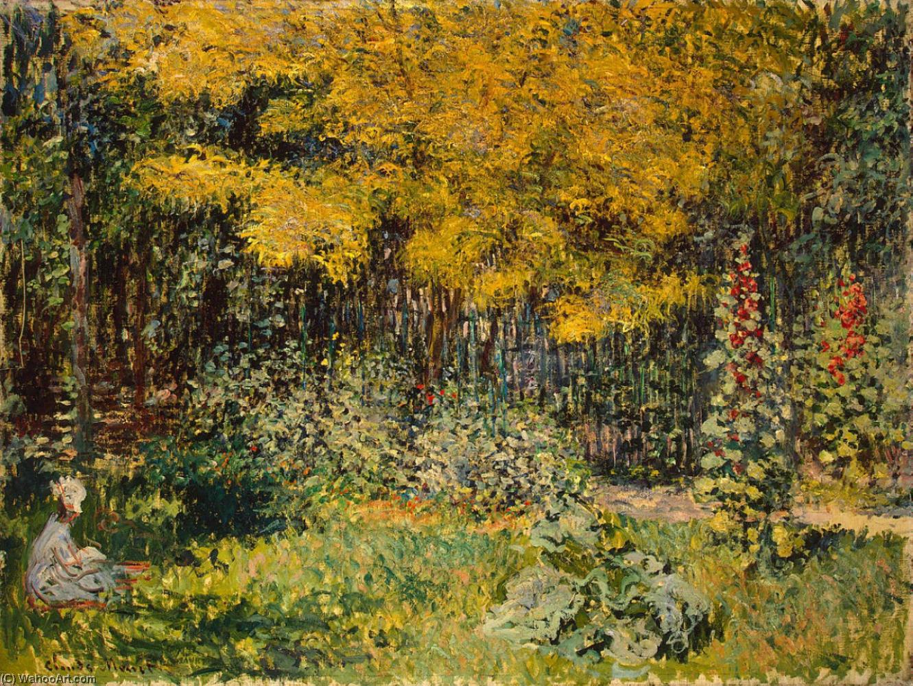 Wikoo.org - موسوعة الفنون الجميلة - اللوحة، العمل الفني Claude Monet - The Garden. (Le Jardin)