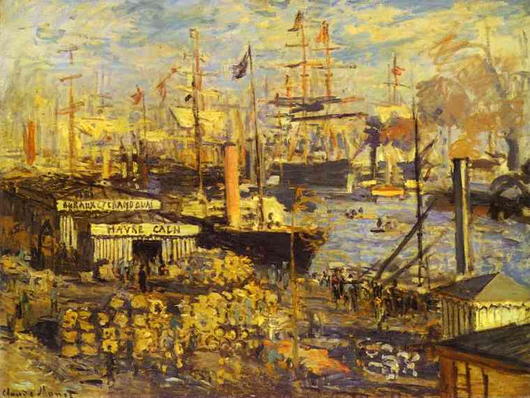WikiOO.org - Encyclopedia of Fine Arts - Maleri, Artwork Claude Monet - The Grand Dock at Le Havre (Le Grand Quai au Le Havre)