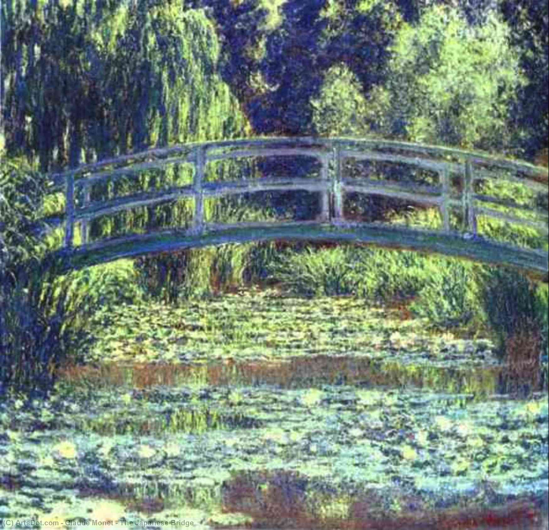 WikiOO.org - Енциклопедия за изящни изкуства - Живопис, Произведения на изкуството Claude Monet - The Japanese Bridge