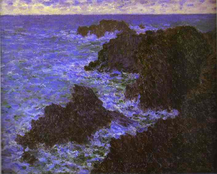 Wikioo.org - The Encyclopedia of Fine Arts - Painting, Artwork by Claude Monet - The Rocks of Belle-Ile