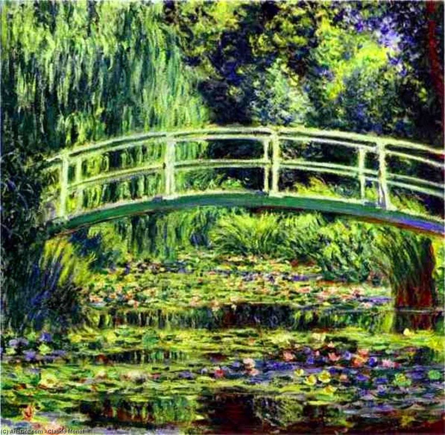Wikioo.org - The Encyclopedia of Fine Arts - Painting, Artwork by Claude Monet - The White Water Lilies