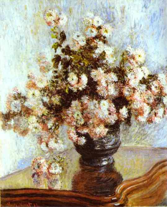 WikiOO.org - Enciclopédia das Belas Artes - Pintura, Arte por Claude Monet - Vase with Flowers