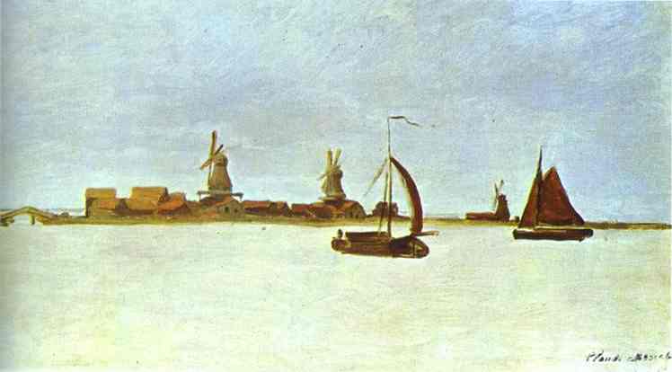 WikiOO.org - 백과 사전 - 회화, 삽화 Claude Monet - Voorzan near Zaandam