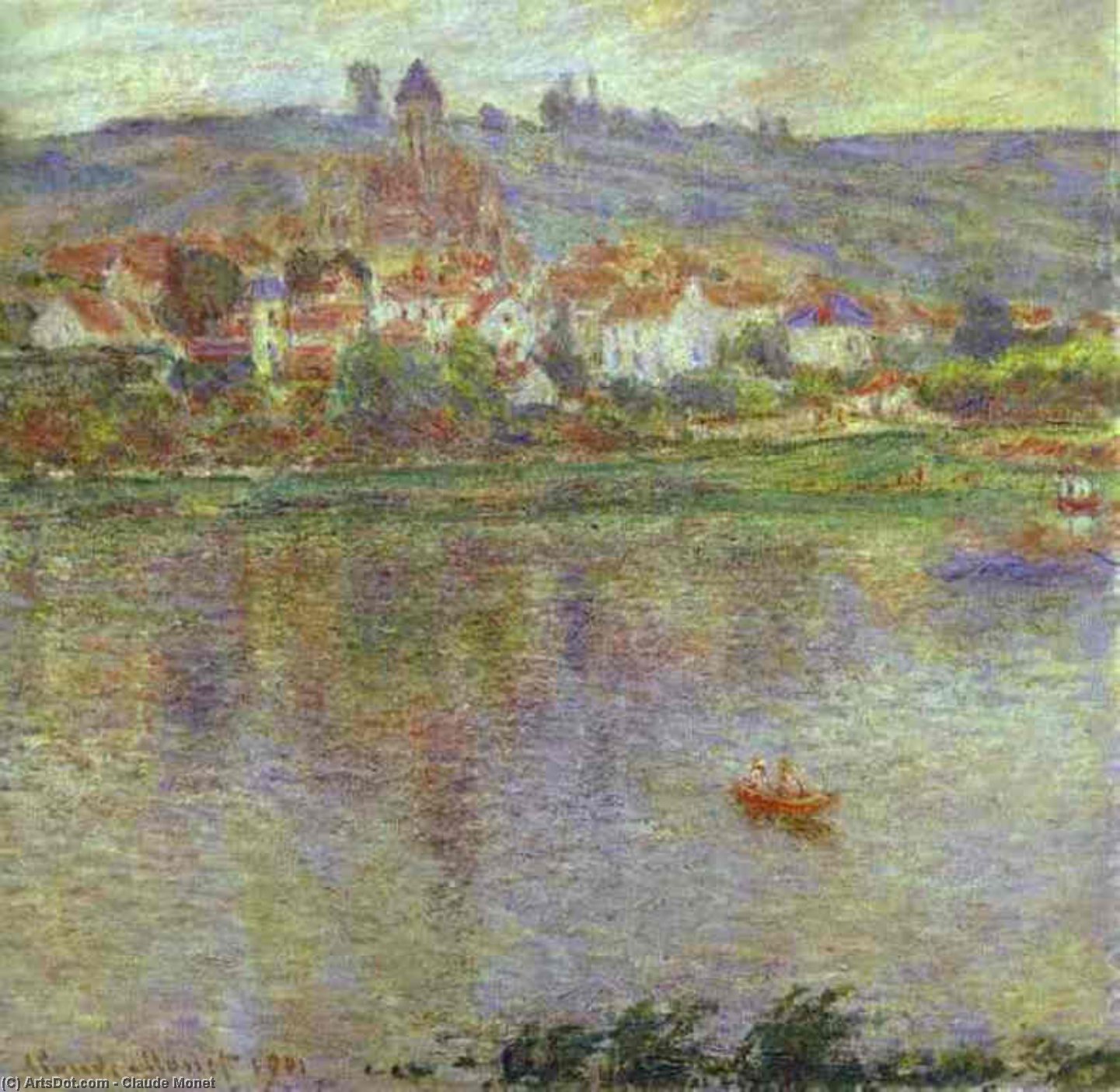WikiOO.org - Güzel Sanatlar Ansiklopedisi - Resim, Resimler Claude Monet - Vétheuil