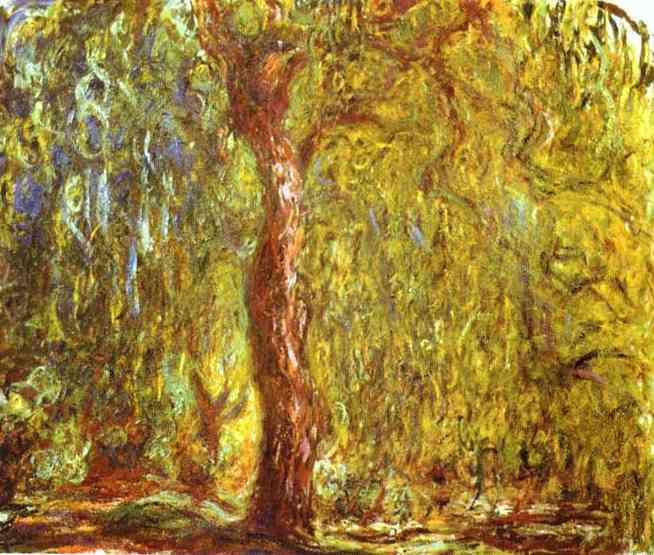 WikiOO.org - Encyclopedia of Fine Arts - Schilderen, Artwork Claude Monet - Weeping Willow
