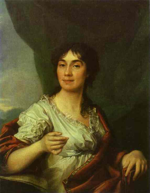 Wikioo.org - The Encyclopedia of Fine Arts - Painting, Artwork by Dmitry Grigoryevich Levitsky - Portrait of Countess A. S. Protasova