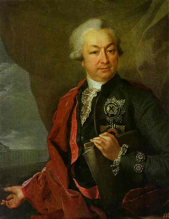 WikiOO.org - Enciklopedija dailės - Tapyba, meno kuriniai Dmitry Grigoryevich Levitsky - Portrait of I. I. Shuvalov