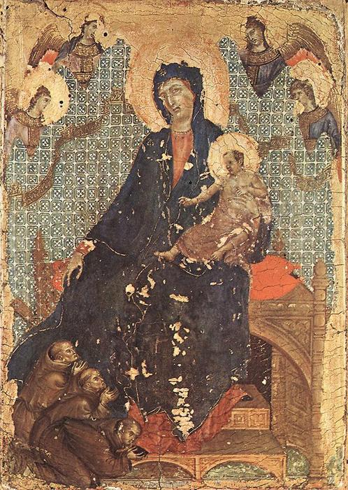 WikiOO.org - Encyclopedia of Fine Arts - Maľba, Artwork Duccio Di Buoninsegna - Madonna of the Franciscans