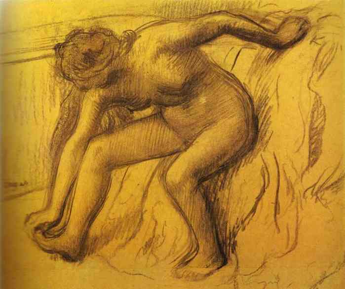 WikiOO.org - Енциклопедия за изящни изкуства - Живопис, Произведения на изкуството Edgar Degas - After Bath