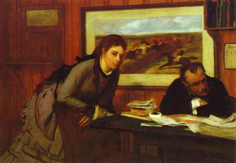 WikiOO.org - 百科事典 - 絵画、アートワーク Edgar Degas - 不機嫌