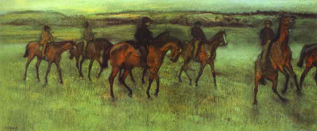 WikiOO.org - Encyclopedia of Fine Arts - Maleri, Artwork Edgar Degas - Breaking-In