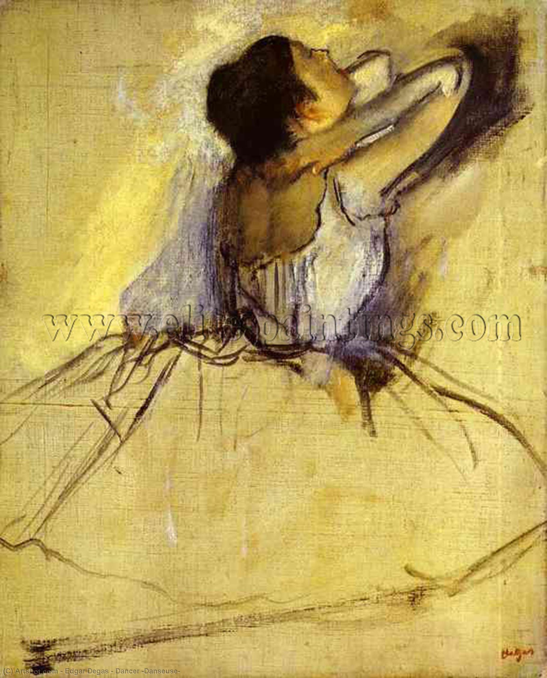 Wikioo.org - Bách khoa toàn thư về mỹ thuật - Vẽ tranh, Tác phẩm nghệ thuật Edgar Degas - Dancer (Danseuse)