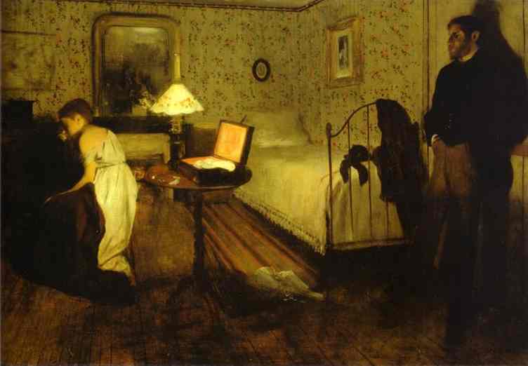 Wikioo.org – L'Encyclopédie des Beaux Arts - Peinture, Oeuvre de Edgar Degas - Le viol