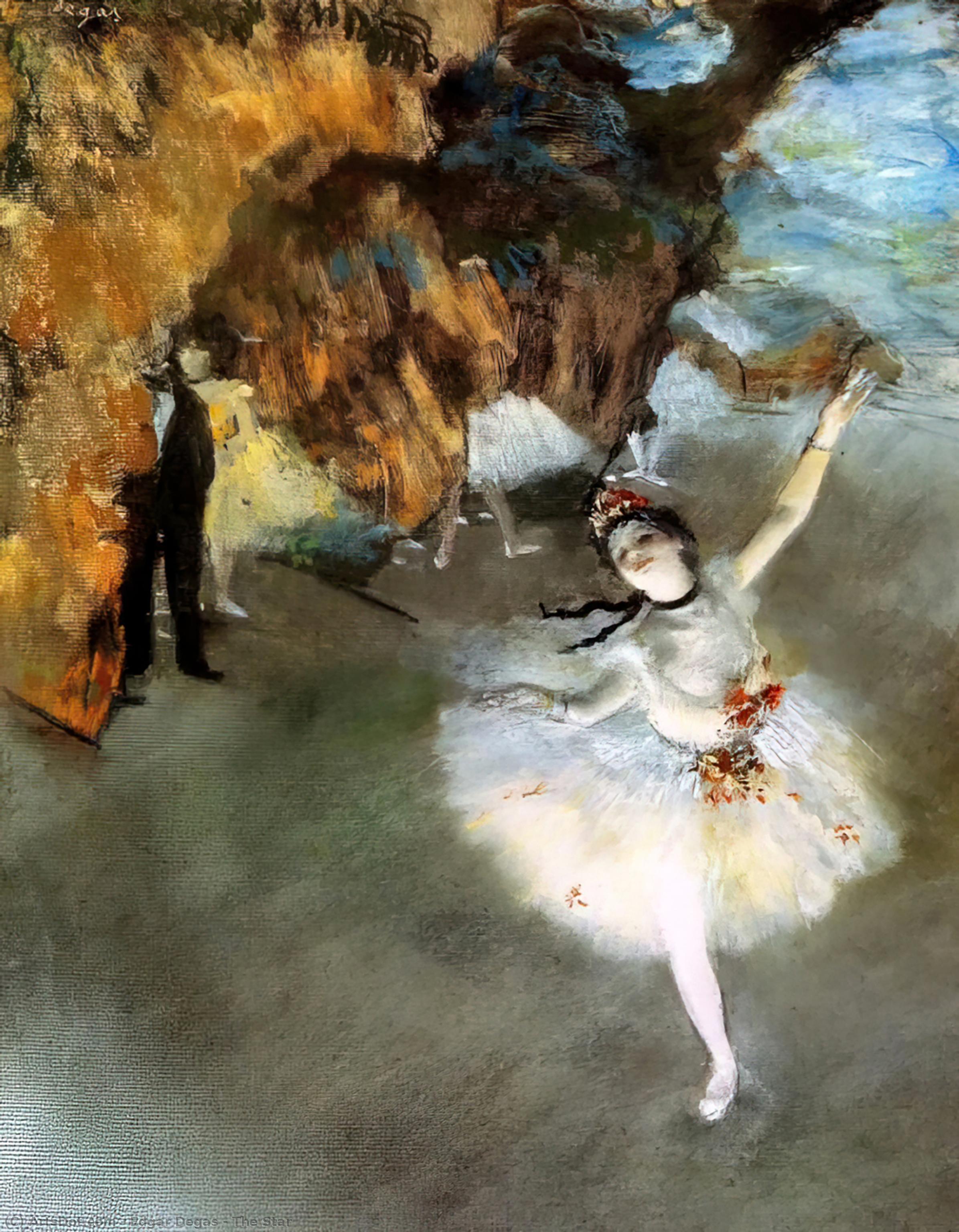 WikiOO.org - Энциклопедия изобразительного искусства - Живопись, Картины  Edgar Degas - звезда