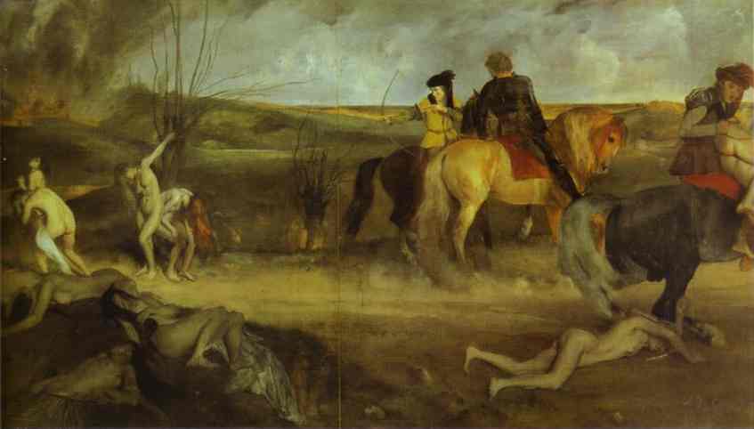 Wikioo.org – La Enciclopedia de las Bellas Artes - Pintura, Obras de arte de Edgar Degas - el sufrimiento de la ciudad de nueva orleans
