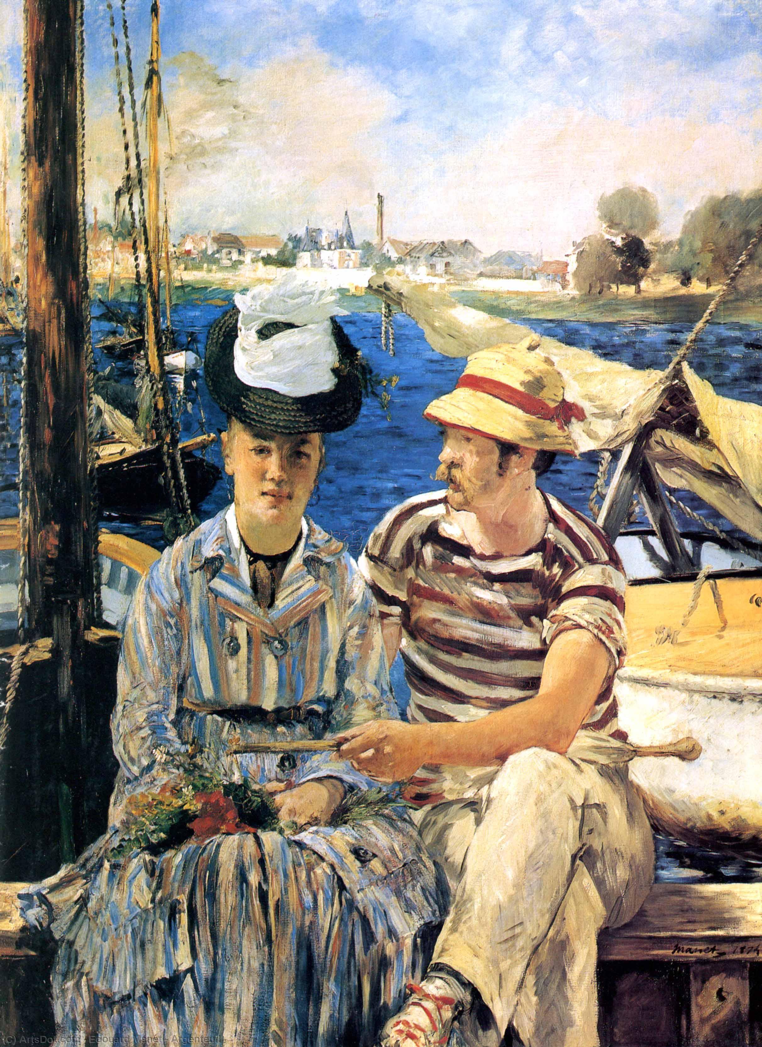 WikiOO.org - Encyclopedia of Fine Arts - Malba, Artwork Edouard Manet - Argenteuil