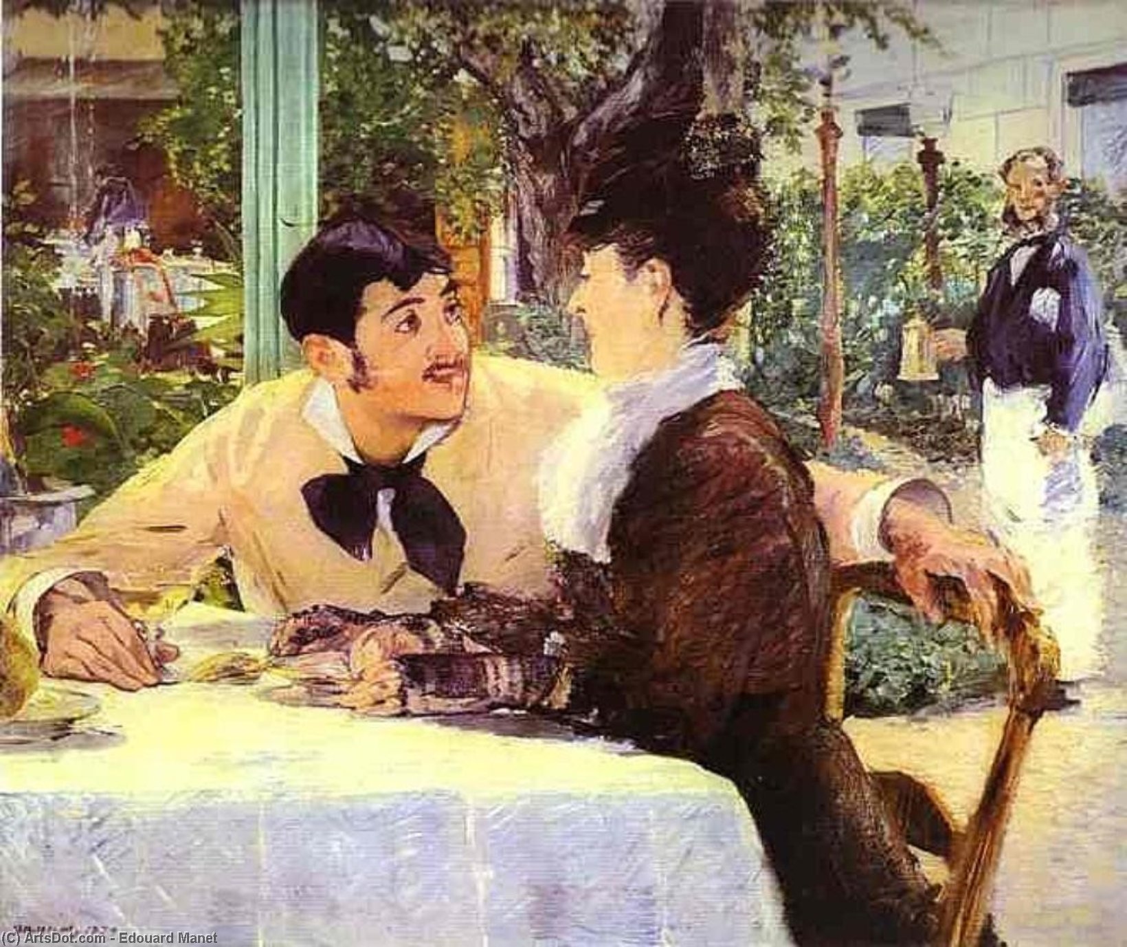 WikiOO.org - Enciclopédia das Belas Artes - Pintura, Arte por Edouard Manet - At Père Lathuille's