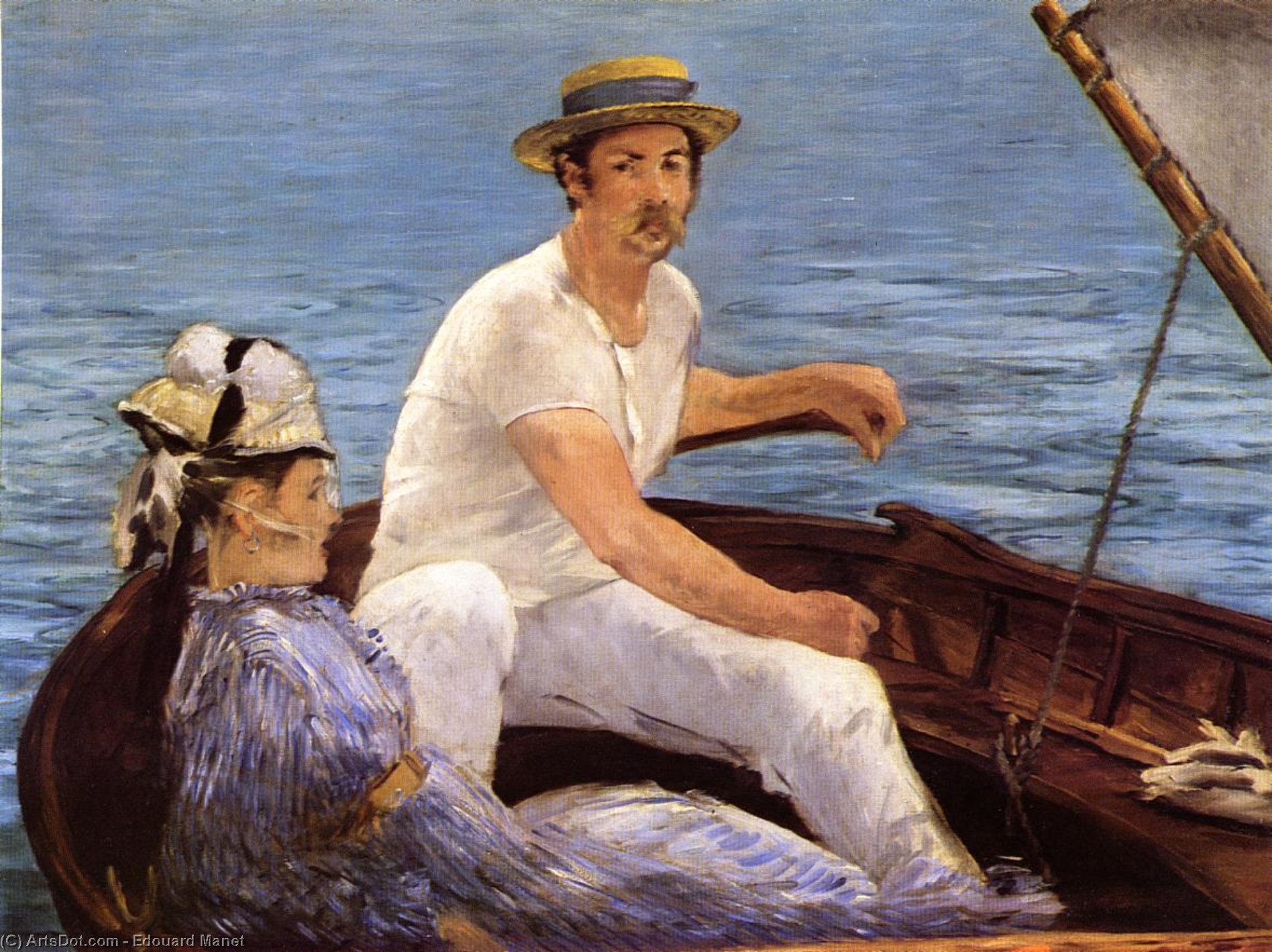 WikiOO.org – 美術百科全書 - 繪畫，作品 Edouard Manet - 划船