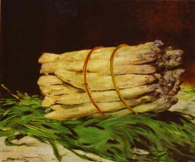 Wikioo.org - Die Enzyklopädie bildender Kunst - Malerei, Kunstwerk von Edouard Manet - spargelbündel