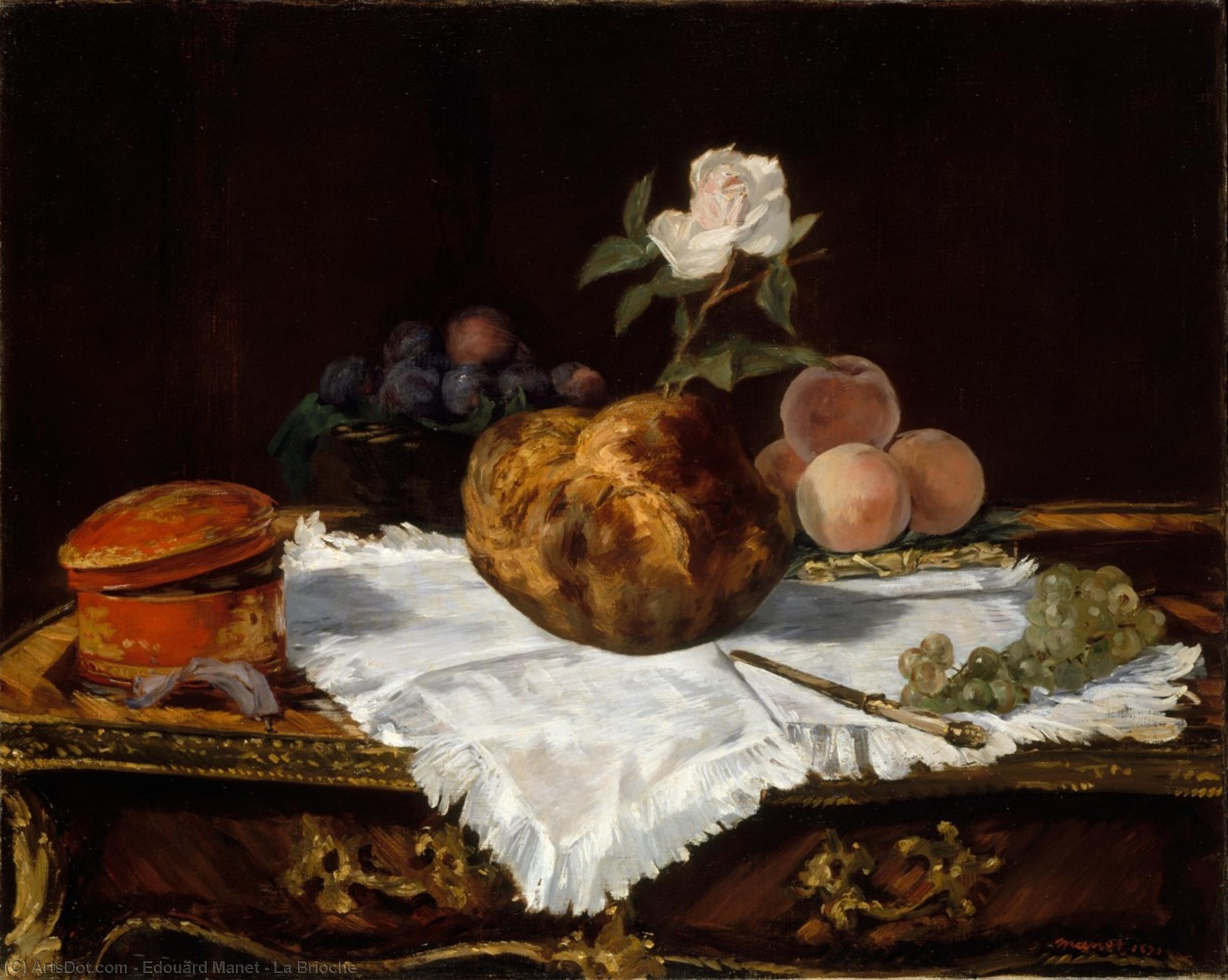 WikiOO.org - Encyclopedia of Fine Arts - Maleri, Artwork Edouard Manet - La Brioche