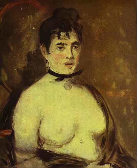 Wikoo.org - موسوعة الفنون الجميلة - اللوحة، العمل الفني Edouard Manet - Nude