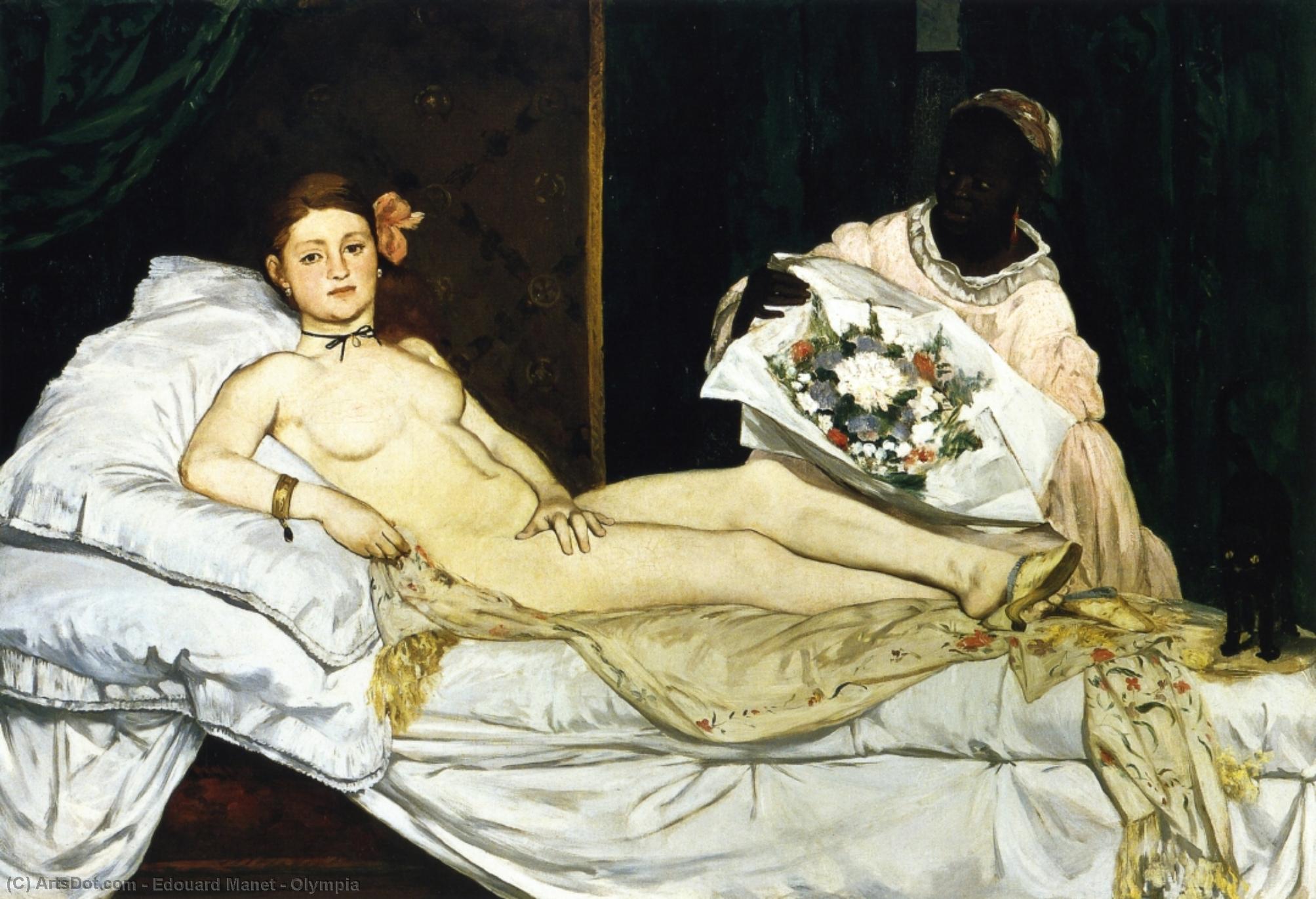 Wikioo.org - The Encyclopedia of Fine Arts - Painting, Artwork by Edouard Manet - Olympia