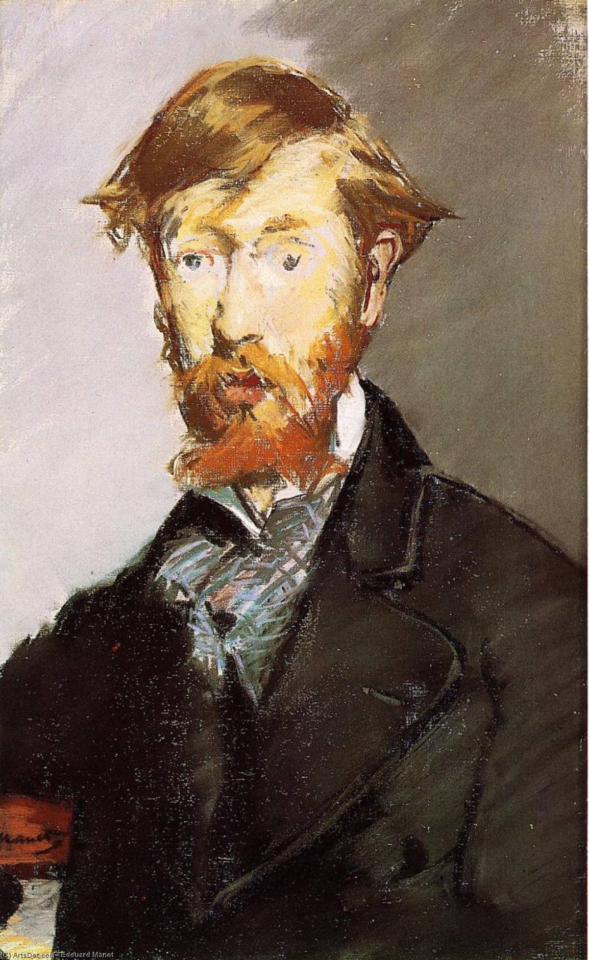 Wikioo.org - The Encyclopedia of Fine Arts - Painting, Artwork by Edouard Manet - Portrait of George Moore