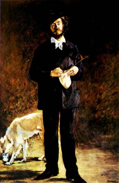 Wikioo.org - The Encyclopedia of Fine Arts - Painting, Artwork by Edouard Manet - Portrait of Gilbert-Marcellin Desboutin