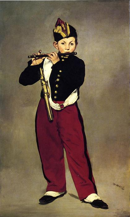 WikiOO.org - Güzel Sanatlar Ansiklopedisi - Resim, Resimler Edouard Manet - The Fifer