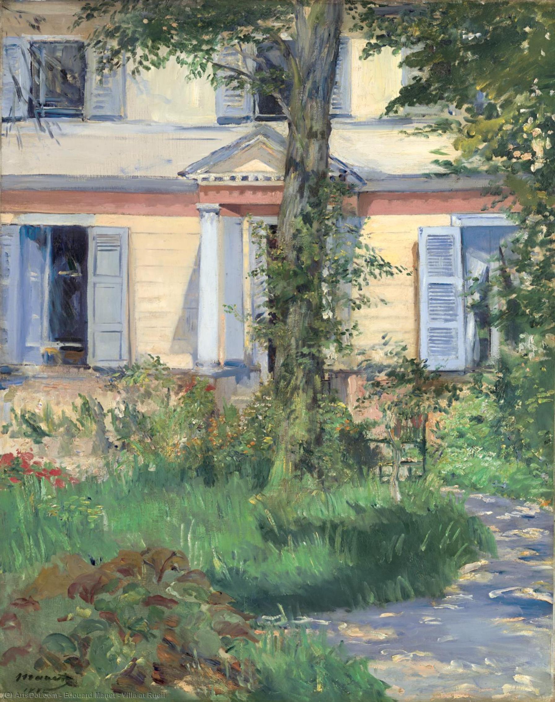 Wikioo.org – L'Encyclopédie des Beaux Arts - Peinture, Oeuvre de Edouard Manet - Villa à Rueil