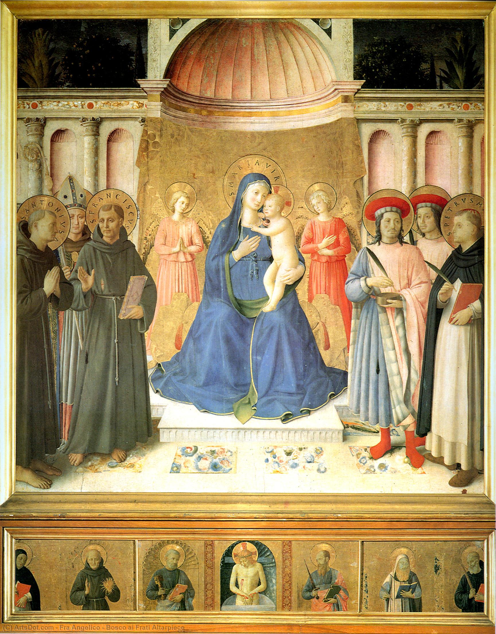 WikiOO.org – 美術百科全書 - 繪畫，作品 Fra Angelico - bosco ai frati祭坛画