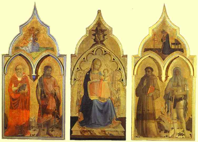 Wikioo.org - The Encyclopedia of Fine Arts - Painting, Artwork by Fra Angelico - Certosa del Galluzzo Triptych