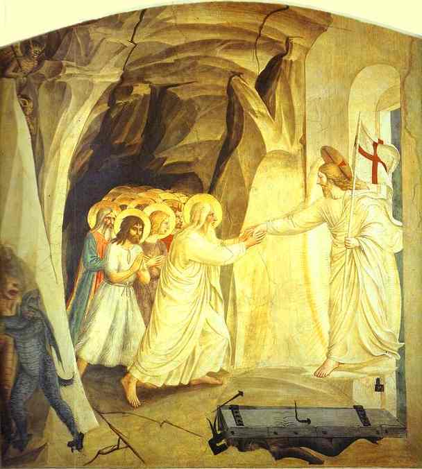 WikiOO.org – 美術百科全書 - 繪畫，作品 Fra Angelico - 基督在凌波