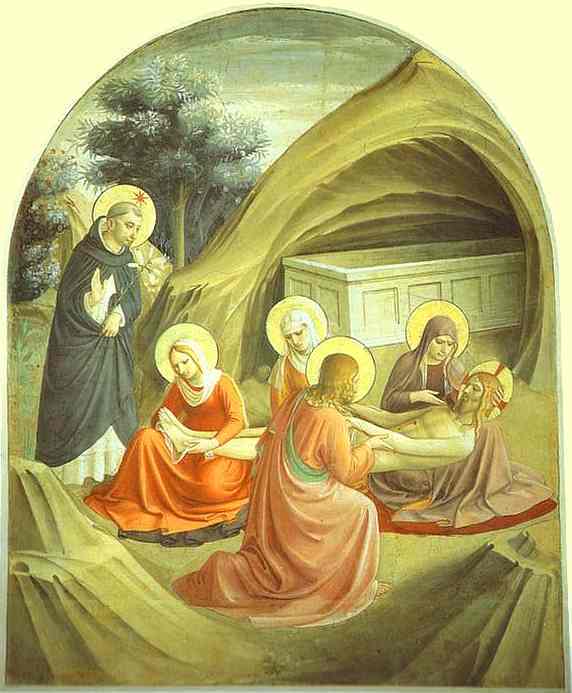 Wikioo.org - The Encyclopedia of Fine Arts - Painting, Artwork by Fra Angelico - Entombment