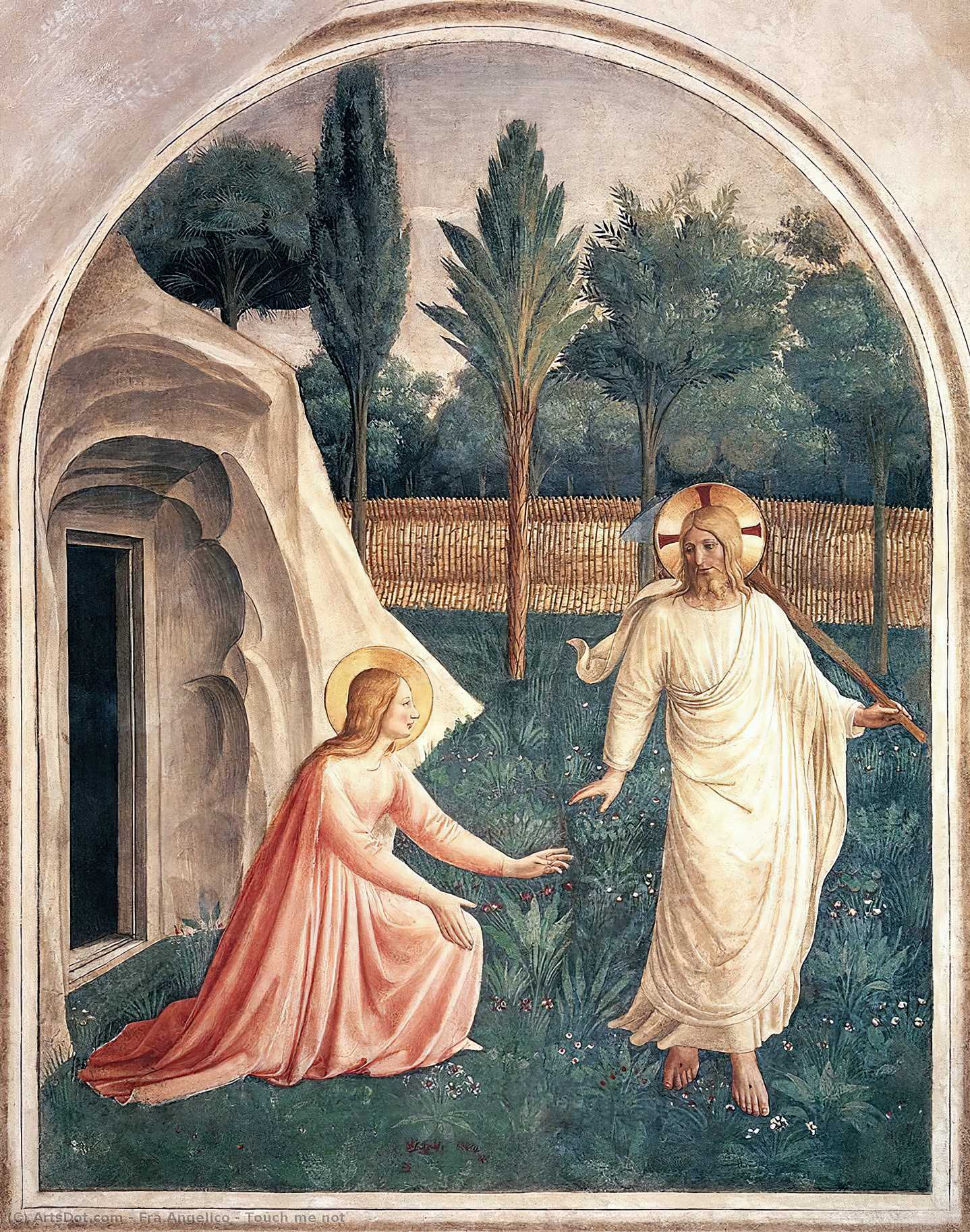Wikioo.org - The Encyclopedia of Fine Arts - Painting, Artwork by Fra Angelico - Touch me not