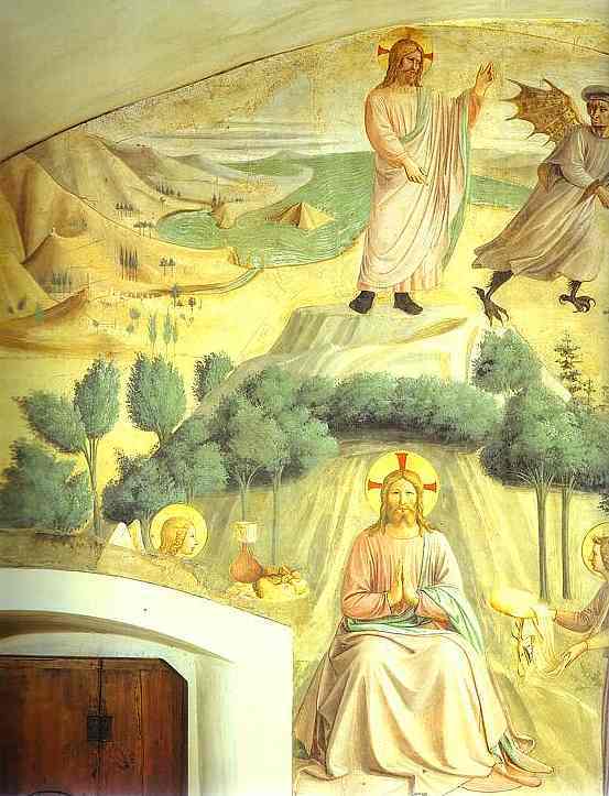 Wikioo.org - สารานุกรมวิจิตรศิลป์ - จิตรกรรม Fra Angelico - Temptation of Christ
