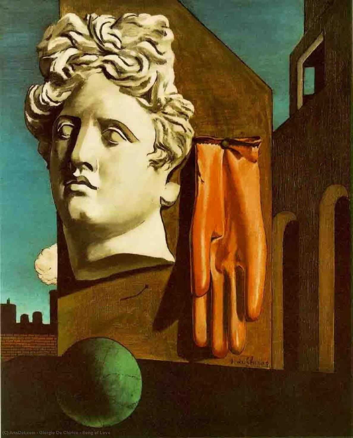 WikiOO.org - Enciclopedia of Fine Arts - Pictura, lucrări de artă Giorgio De Chirico - Song of Love