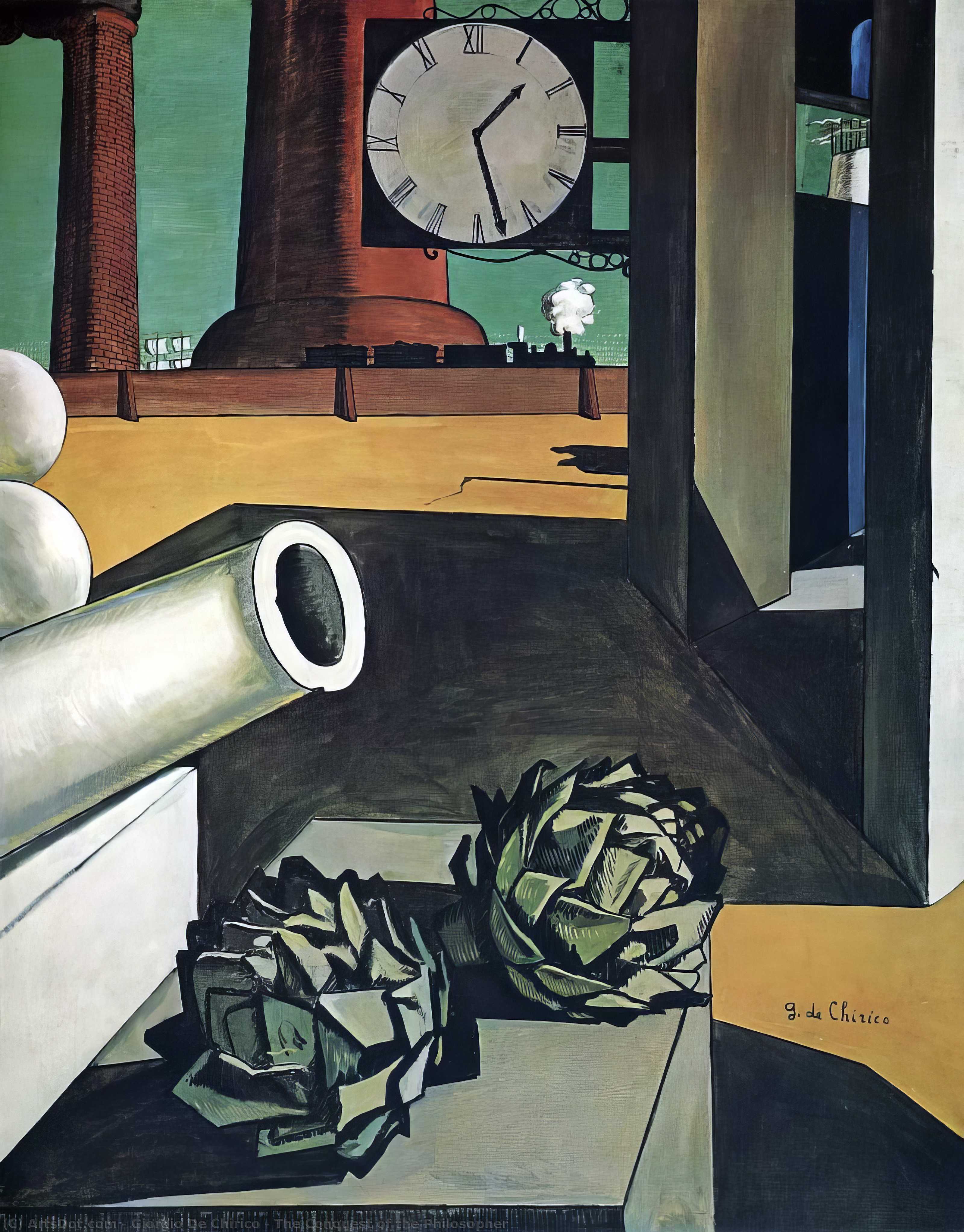 Wikioo.org - The Encyclopedia of Fine Arts - Painting, Artwork by Giorgio De Chirico - The Conquest of the Philosopher