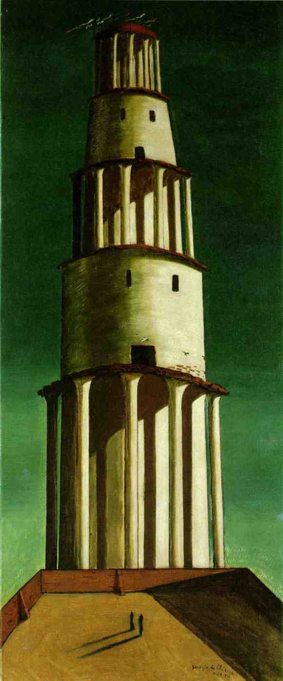 Wikioo.org - Die Enzyklopädie bildender Kunst - Malerei, Kunstwerk von Giorgio De Chirico - Der große Turm