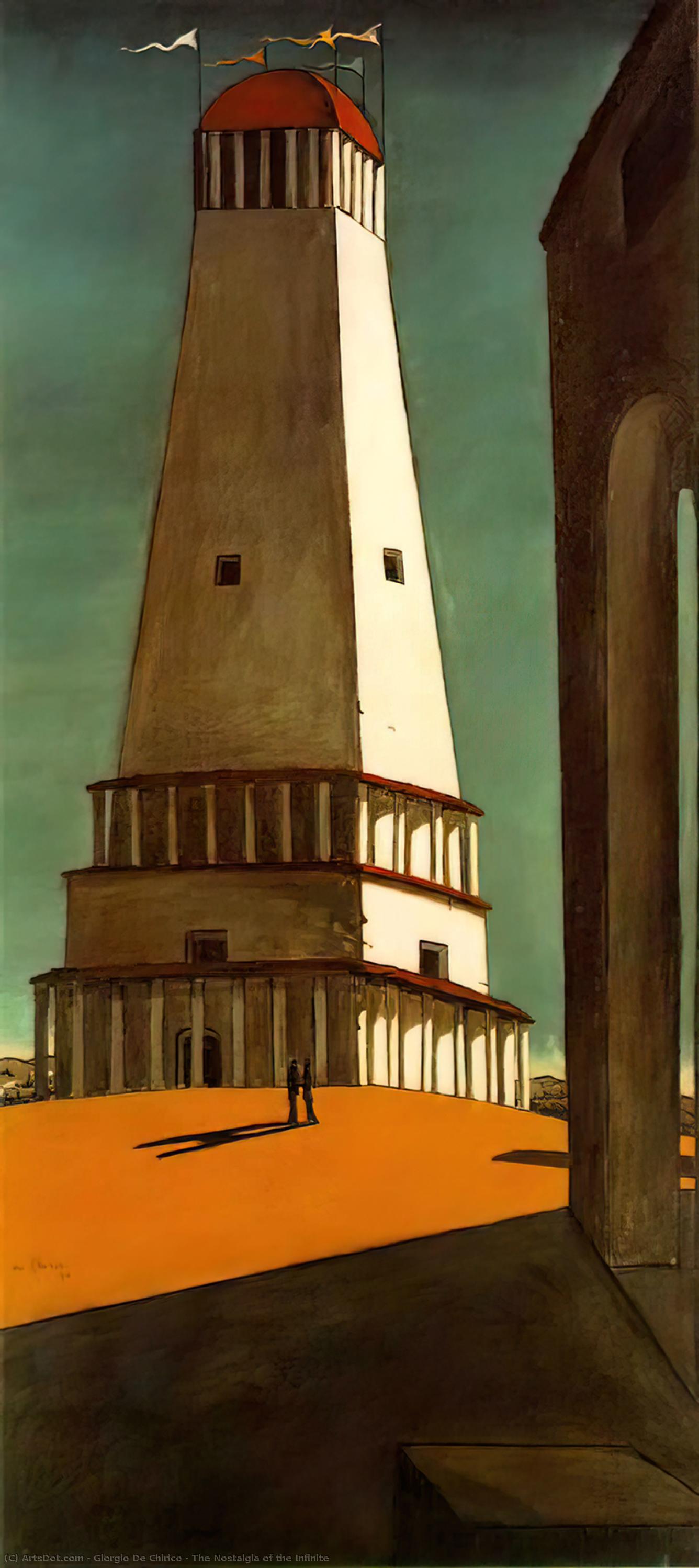 Wikioo.org - Bách khoa toàn thư về mỹ thuật - Vẽ tranh, Tác phẩm nghệ thuật Giorgio De Chirico - The Nostalgia of the Infinite