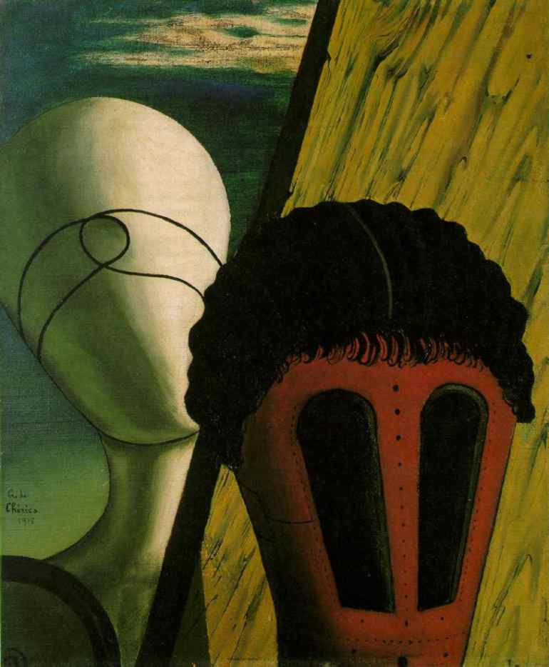 WikiOO.org - אנציקלופדיה לאמנויות יפות - ציור, יצירות אמנות Giorgio De Chirico - The Two Sisters (The Jewish Angel)