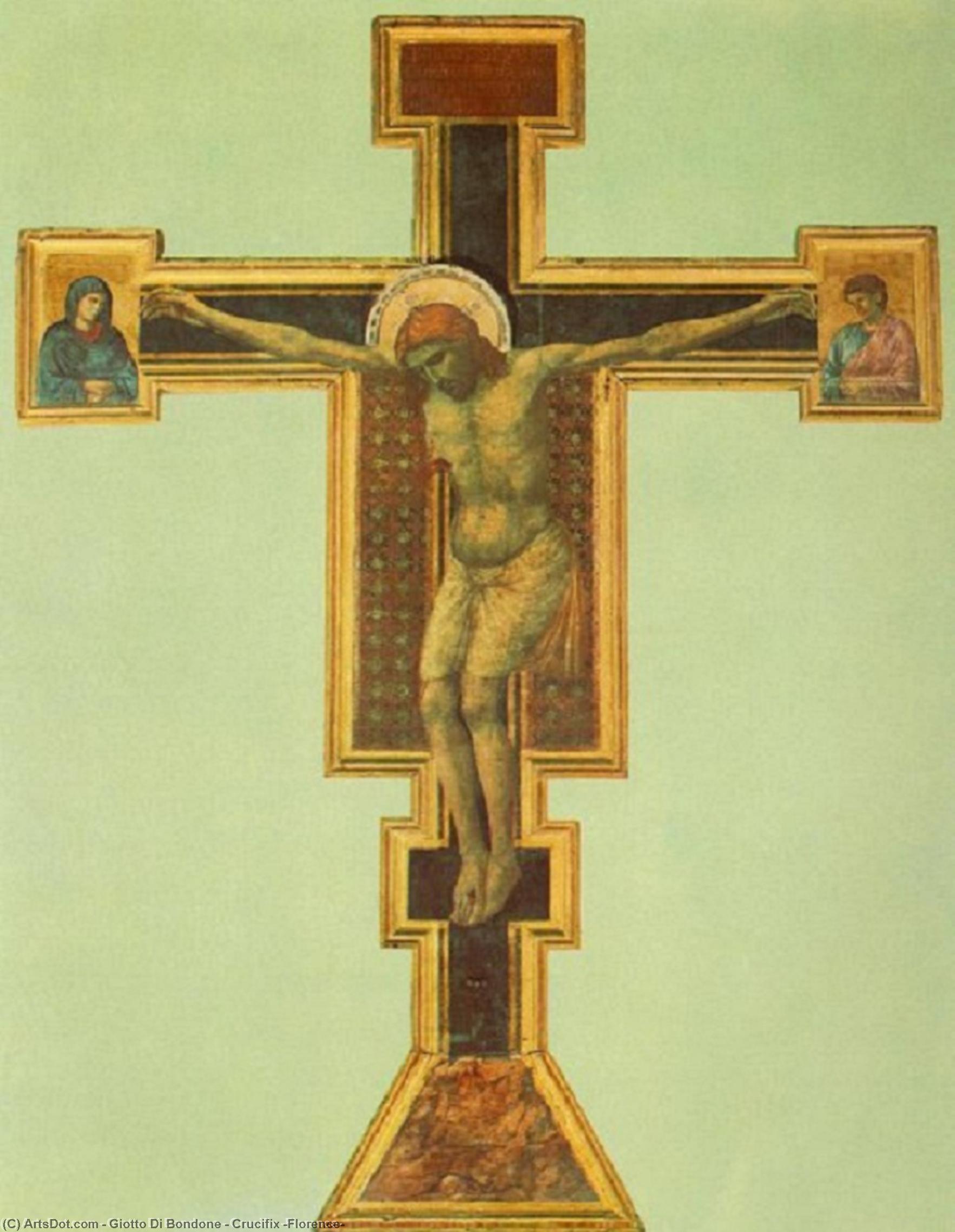 WikiOO.org - دایره المعارف هنرهای زیبا - نقاشی، آثار هنری Giotto Di Bondone - Crucifix (Florence)