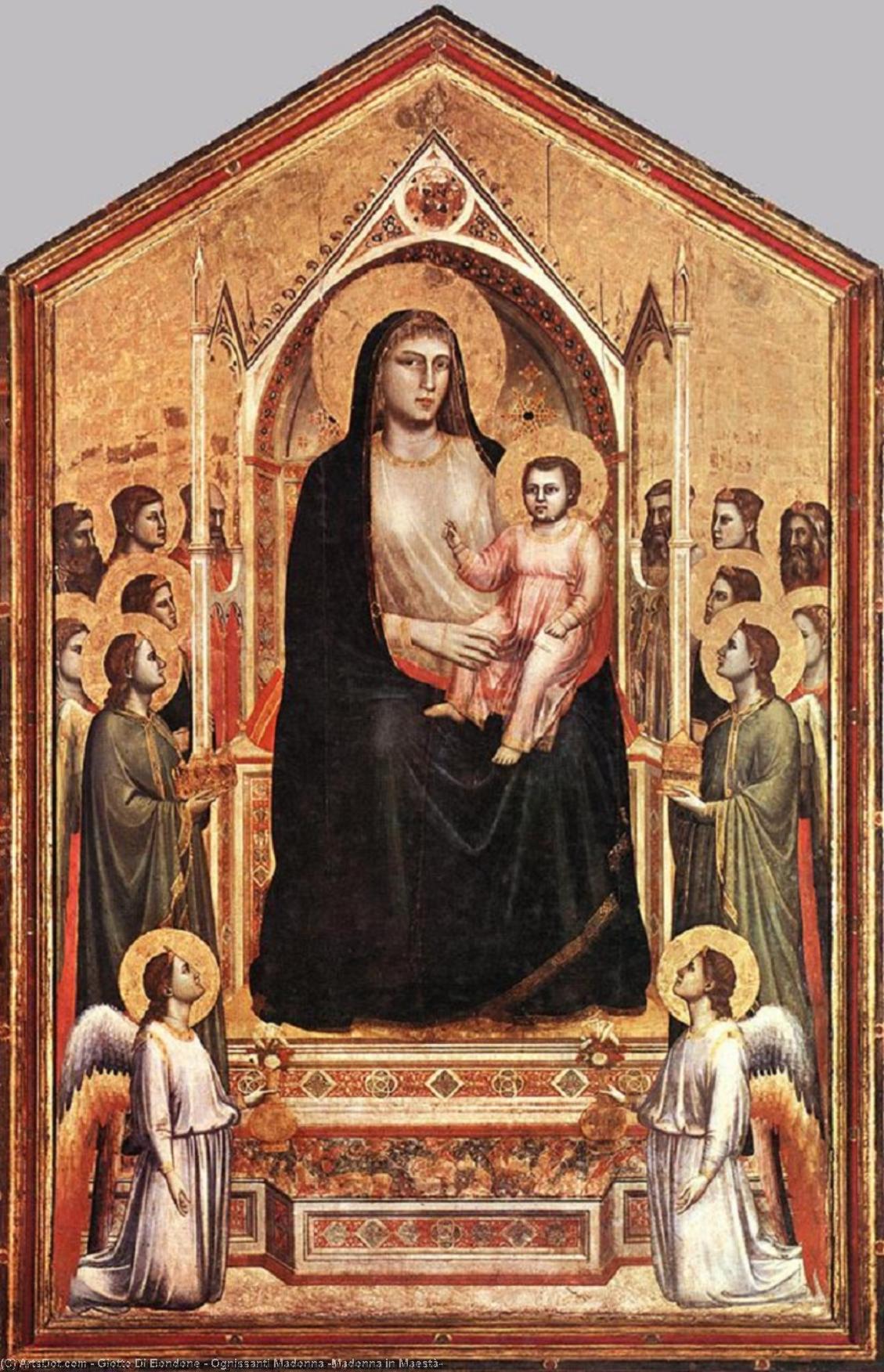 Wikioo.org - The Encyclopedia of Fine Arts - Painting, Artwork by Giotto Di Bondone - Ognissanti Madonna (Madonna in Maestà)