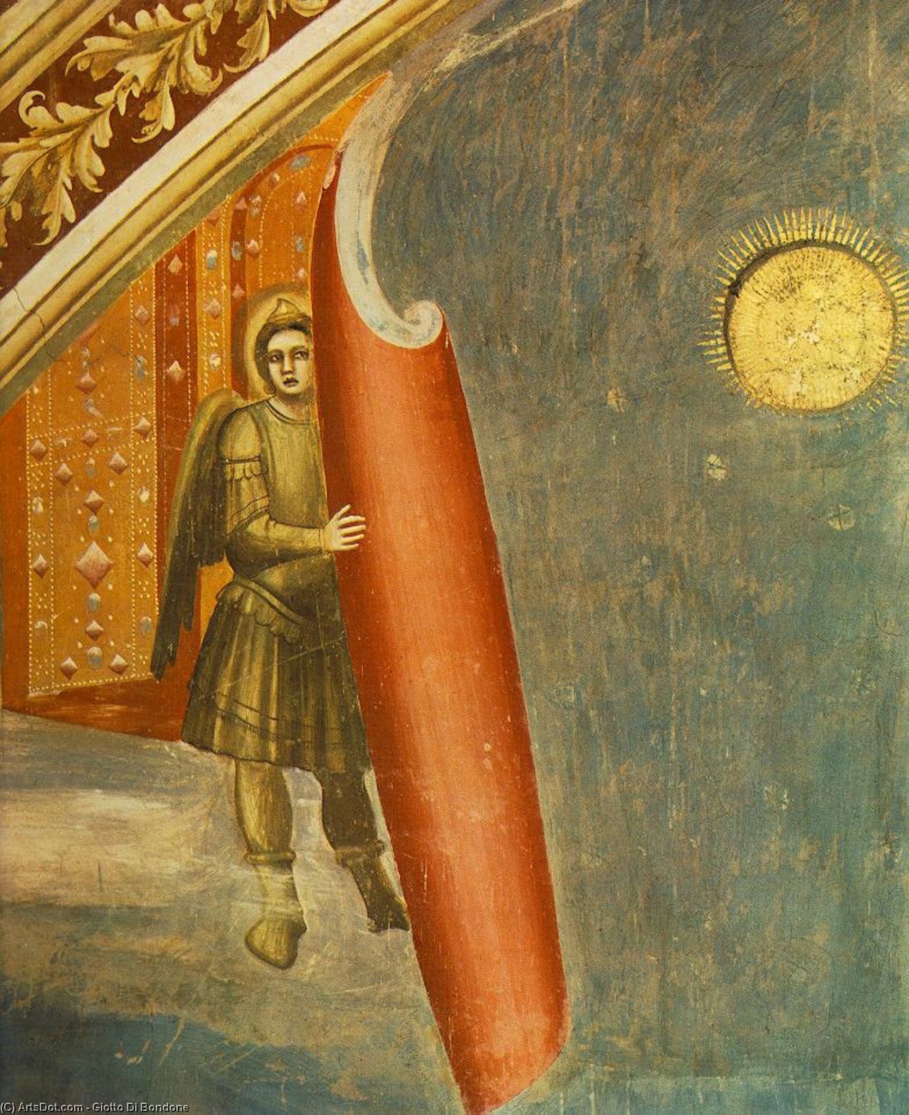 Wikioo.org – La Enciclopedia de las Bellas Artes - Pintura, Obras de arte de Giotto Di Bondone - Scrovegni - juicio final ( detalle ) [ 05 ]