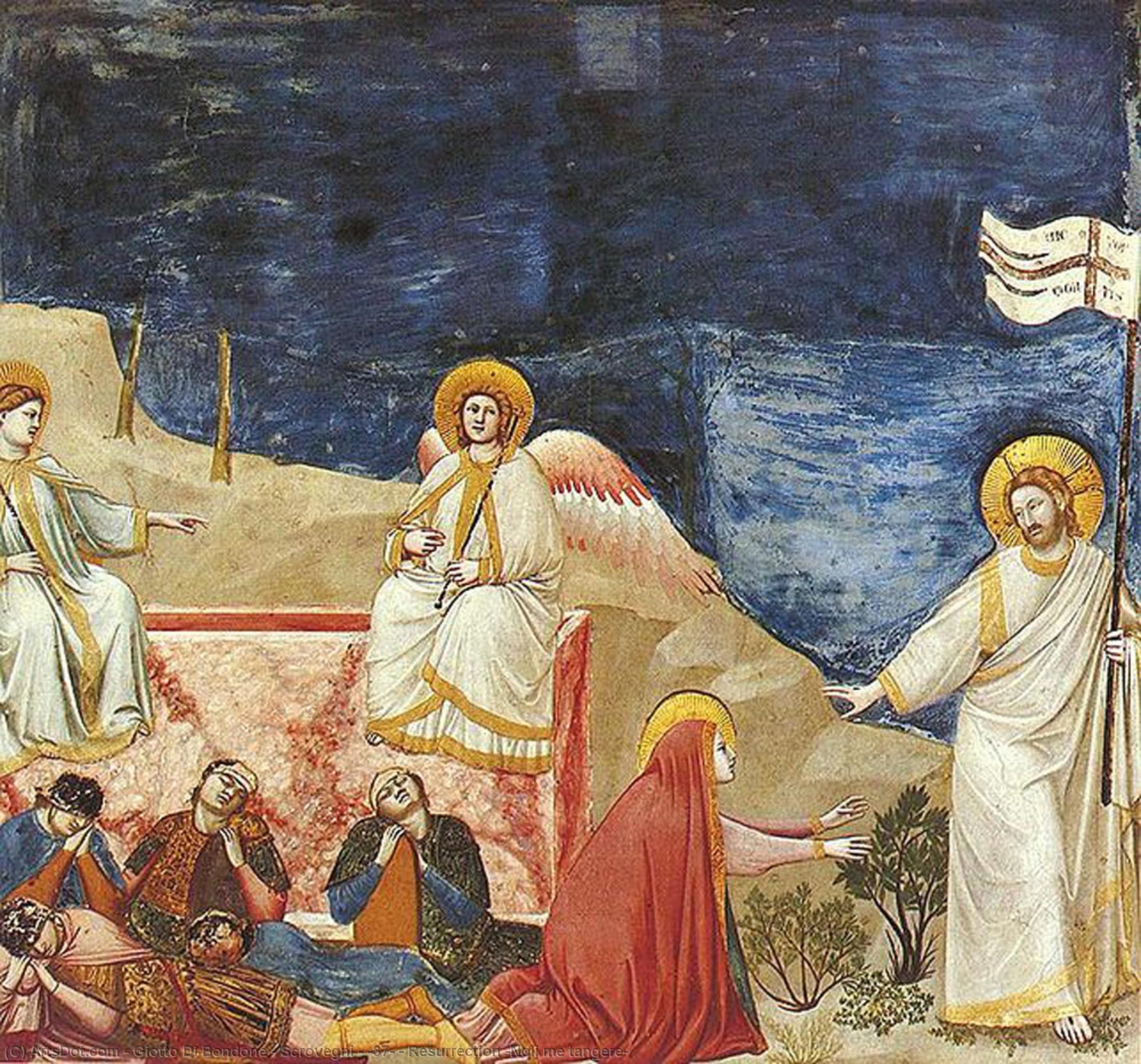 WikiOO.org – 美術百科全書 - 繪畫，作品 Giotto Di Bondone - 乔托 -   37   -   耶稣复活  诺利  我  tangere的